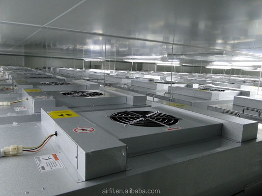 99.99% H14 HEPA Größe FFU Lüfterfilter-Einheit 575*575*320 mm für Industrie-Reinraum-Luftfiltersystem