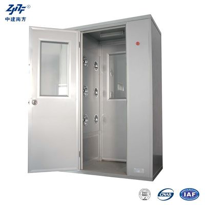 Reinigung Reinraum Luftdusche mit Edelstahlmaterial und kundenspezifischen Gesamtabmessungen