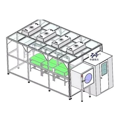 Modular Anti-Statische Vorgefertigte Modular Reinräume 0,5um Partikelstaubfrei ISO