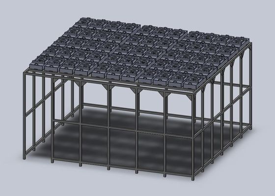 Moduläres Reinraumchassis mit Geräuschpegel unter 65 dB Positiv/Negativdruckregelung H14/H13 Hepa