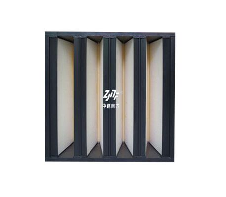 W Zell Luftfilter, Plastikrahmen Glasfaser H14 HEPA V Bank Filter
