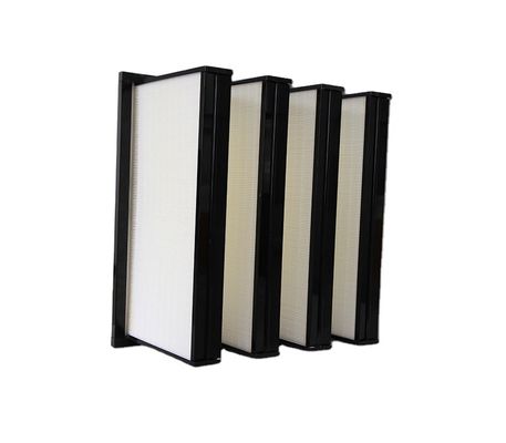 Hochleistungs-Pleated HEPA H14 H13 V Bank-Luftfilter für Lüftungssystem-Reiniger