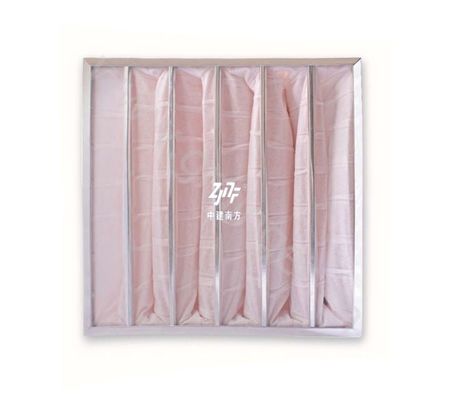 AHU Taschenbeutel-Luftfilter, Faserpilz-Klimaanlage Synthetischer Taschen-Mitteffektfilter