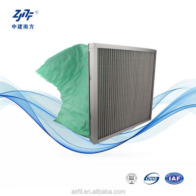 6 Taschen Aluminium/verzinktes Stahl-Luftfilterersatz für HVAC-Systeme zur Luftreinigung