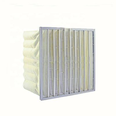 6 Taschen Luftfilter, F8 F7 Waschbarer synthetischer gelber Baumwolle Lufttaschenfilter für die Industrie