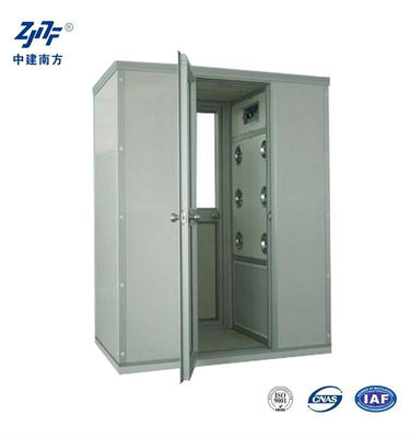 110V 220V SUS304 Edelstahl Geräuscharmer Luftduschschrank, 12 Düsen 99,99% Edelstahl Luftduschraum