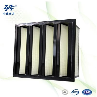 Hochstaub gesammelte HVAC-System W Zelle V Bank Luftfilter 99,99% für Reinraum Laminar Flow Hood