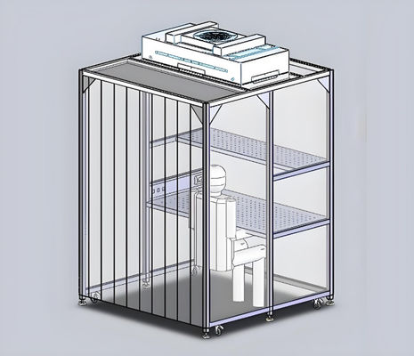 Einfache Installation der individuell angepassten modularen Reinraum-Stelle für eine optimale Leistung in der Produktionsanlage