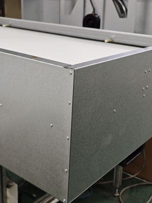 110V/120V 50HZ/60HZ FFU-Ventilator Filter-Einheit Wirksamkeit 99,99% H14 Edelstahl/Aluminium-Rahmen für Ihre Anforderungen