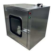 Optische Industrie Reinraum Passbox mit Luftsperre Pass-Through und Luftbarriere in Silber