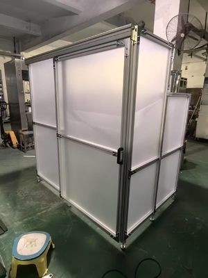Unterhaltung unter positivem Druck Reinraum Booth Kurzer Installationszyklus mit transparenten Gehäuse