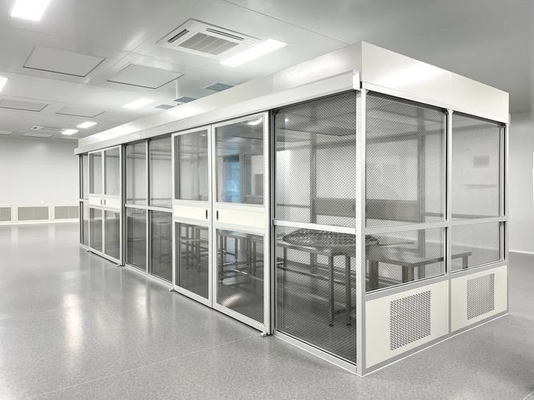 Modularer Reinraum, gebackene lackierte Stahlplatten und Epoxidharzboden für die Temperaturkontrolle in Energie/Forschung und Entwicklung
