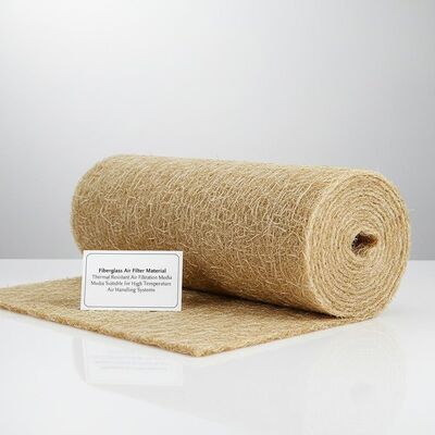 quality Glasfaser-Luftfiltermaterial Wärmebeständige Luftfiltermedien geeignet für Hochtemperaturluftbehandlungssysteme factory