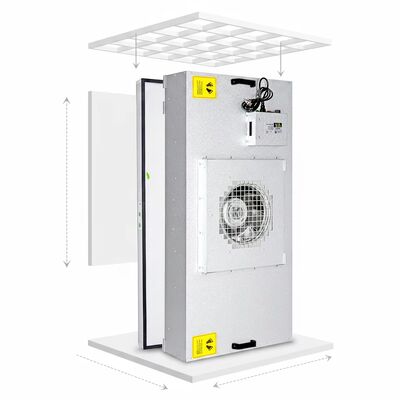quality Hocheffiziente 99,99% HEPA-Ventilatorfiltereinheit mit SUS304-Edelstahl und Dreigangregelung factory